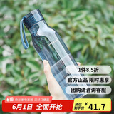 乐扣乐扣（LOCK&LOCK）夏季运动水杯简约塑料杯户外便携水壶男女学生杯子蓝色550ML