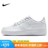 耐克NIKE板鞋女子大童空军一号 AIR FORCE 1运动鞋 DH2920-111白36.5