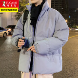 啄木鸟棉服男棉衣秋冬季潮流加厚外套男士衣服秋冬装潮流面包服男装 蓝色 L