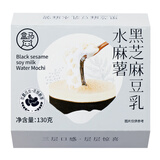 盒马 抹茶红豆口味黑芝麻豆乳口味水麻薯 130g*6盒 黑芝麻豆乳口味 130g 6盒 盒装