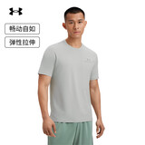 安德玛（UNDERARMOUR）春夏Vanish男子训练运动短袖T恤1383973 灰色011 M