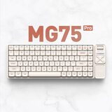 IQUNIX MG65系列矮轴机械键盘无线三模适配Mac平板办公超薄游戏 MG75-Pro 雾苏白 轻羽轴