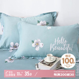 艾薇枕套纯棉枕头套一对全棉枕芯套枕套 缤纷花朵 48*74cm