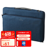 SANWA SUPPLY 苹果电脑包手提 macbookpro内胆包 笔记本包 毛绒内胆专利护角 深蓝色 14英寸