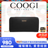 COOGI正版女士长款手拿包 黑色 迷你包 黑色JD