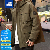 唐狮（TonLion）2023棉衣男士工装棉服外套男生上衣棉袄 军绿 XL 