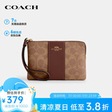 蔻驰（COACH）【品牌直供】女士小号手拿包手腕包PVC配皮革CW854IMXHE