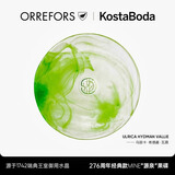 KOSTA BODA 珂丝塔进口手工水晶玻璃餐盘水果碟　 Mine源泉家用水果盘小号 浅碟(S)-骑士黑-1只装