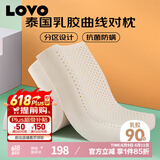 LOVO乐蜗家纺 乳胶枕进口原乳胶舒适成人颈椎对枕39*59cm