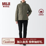 无印良品（MUJI）女式 便携式 立领羽绒夹克羽绒服外套冬季女装女款外衣 烟熏绿色 M （160/84A）