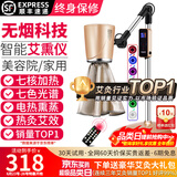 鸿益德 艾灸家用仪器一体机语音无烟熏蒸仪美容院养生理疗艾炙灯烤电仪 金色豪华尊享款-七核加热+七光渗透XJAY02