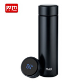 然也（RAE）保温杯子智能显温学生水杯家居馆316不锈钢茶杯500ml黑色Z97