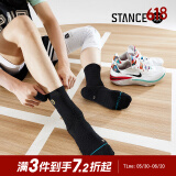 STANCE短筒袜359专业篮球袜男加厚毛巾底精英袜跑步运动袜子抗菌防臭袜 359纯黑色M359A19GAM-BLK L  (43-46)