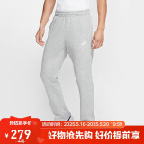 耐克（NIKE）男运动裤 春秋针织直筒休闲裤 轻便休闲 BV2714-063 灰 L