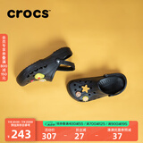 crocs卡骆驰洞洞鞋贝雅男鞋女鞋轻便耐磨一脚蹬拖鞋休闲鞋|10126 黑色-001 37 /38(230mm)