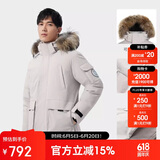 骆驼（CAMEL）【王俊凯同款】户外羽绒服男女中长款700蓬防泼水加厚御寒外套