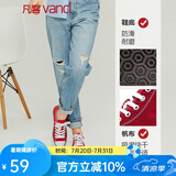 凡客诚品VANCL帆布鞋低帮女款百搭时尚运动板鞋韩版潮流 红色 34