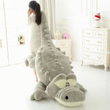 赟娅鳄鱼公仔超大娃娃毛绒玩具陪睡睡觉抱枕超大玩偶七夕情人节礼物 灰色鳄鱼【1.7米】 玩具8-12岁67十14周岁生日礼物