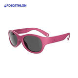 迪卡侬儿童墨镜防晒防紫外线眼镜2-4岁粉红色-3号镜片-2185020