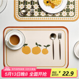 全适皮革餐垫防水防油垫碗盘菜垫西餐垫餐桌隔热垫桌垫茶几垫碗垫杯垫