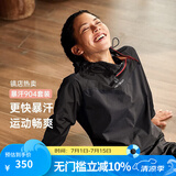 HOTSUIT 后秀暴汗服男款夏季运动套装男女同款健身服跑步服轻薄降体服 黑色-女款经典长款 XL