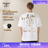 BOY LONDON【范丞丞同款】夏季短袖情侣小熊涂鸦满印潮牌T恤N01019 520礼物 白色 M 此款偏大，建议拍小一码