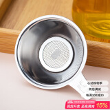 逸居客（YIJUKE）【加厚】304不锈钢茶漏器茶滤网漏斗茶叶过滤网茶具配件茶隔滤茶