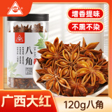 川珍八角120g罐装香辛料广西大红大料炖肉香料卤肉调料包火锅底料茴香
