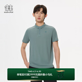 KOLON SPORT/可隆速干POLO 男士吸湿小翻领抗菌户外运动印花短袖 LHPT5MTT31-MO 青苔绿 3XL 190/108B