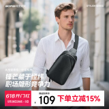博牌Bopai斜挎包男头层牛皮单肩包商务休闲时尚出差运动包轻便胸包