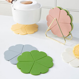 简美家硅胶隔热垫家用餐桌垫子餐具防水防滑防烫碗垫杯垫餐盘垫4片