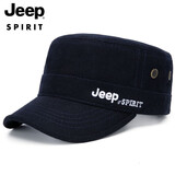 吉普（JEEP）帽子男士棒球帽秋冬加厚保暖羊毛呢鸭舌帽休闲户外舒适平顶帽