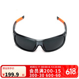 迪卡侬户外山地运动男女墨镜潮QUOP黑橙太阳眼镜-镜腿镂空-4583537