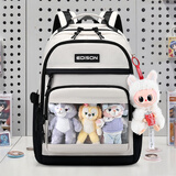 Edison中学生书包高中护脊减负背包二次元DIY潮流百搭双肩包痛包2569-2