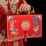 庆喜良缘彩礼盒结婚礼金箱20-30万订婚装钱盒子现金聘礼提亲定红色手提箱
