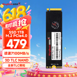 金百达（KINGBANK）1TB SSD固态硬盘 M.2接口(NVMe PCIe 4.0x4)读速7100MB/s KP260 PLUS系列 长江武当山