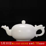贰号（ERHAO）/陈清宜德化白瓷茶壶大号陶瓷功夫茶具白色手工单壶/中华壶