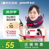 鱼跃（Yuwell）颈椎牵引器B型家用充气护颈椎托颈托舒适贴合颈部(BII型)紫色2层