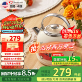 卓朗美国（Zoomland）烧水壶电热水壶 复古风烧水壶家用自动断电304不锈钢1.7L大容量