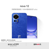 华为nova 12 国家补贴15% 100W智能快充Turbo 前置6000万4K超广角人像 256GB 12号色 鸿蒙华为智能手机