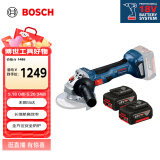 博世（BOSCH）GWS 180-LI 18V无刷锂电角磨机切割机开槽机打磨机 4.0Ah电池*2