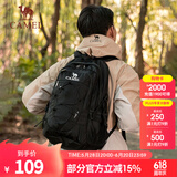 骆驼登山包户外专业背包男女运动双肩包旅游徒步防泼水爬山旅行书包 A9W3C3135A，纯黑