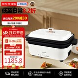 虎牌（TIGER）多功能料理锅 网红款家用一体式煮炒煎电火锅 CRL-A30W-WZ  白色