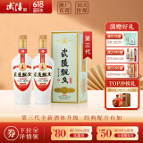 武陵酒  经典飘香53度酱香型白酒整箱装 湖南名酒 自饮礼赠品质口粮 53度 500mL 2瓶 *第三代飘香对酒装