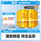 雪花10度 纯生（概念系列） 纯生 500mL*6罐 夏日小酌 微醺