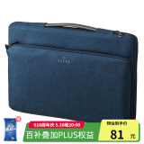 SANWA SUPPLY 苹果电脑包手提 macbookpro内胆包 笔记本包 毛绒内胆专利护角 深蓝色 13.3英寸【适配新Mac Pro14】