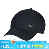 耐克NIKE运动配饰男女太阳帽棒球帽CLUB CAP帽子FB5372-010黑S/M
