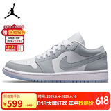 耐克NIKE篮球鞋男女同款小迪奥AJ1 JORDAN 1运动鞋DC0774-105白灰38.5