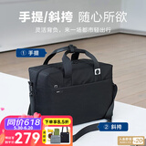 乐上（LEXON）旅行包男士手提行李包运动包健身包男女大容量商务短途出差旅行袋 黑色