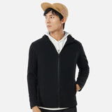 探拓（TECTOP）户外服 男抓绒内胆防风防寒滑雪服保暖95133CF男款黑色3XL